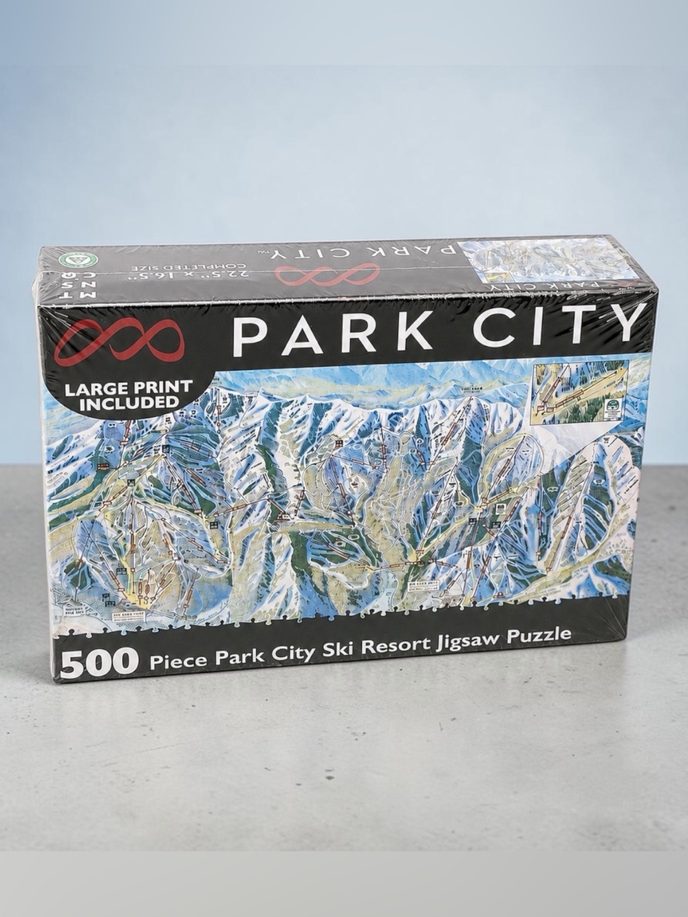 MTNS.CO Park City Ski Resort Trail Map 500 Piece Puzzle NWT